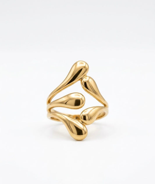 Flux Ring 18K Solid Gold Plated