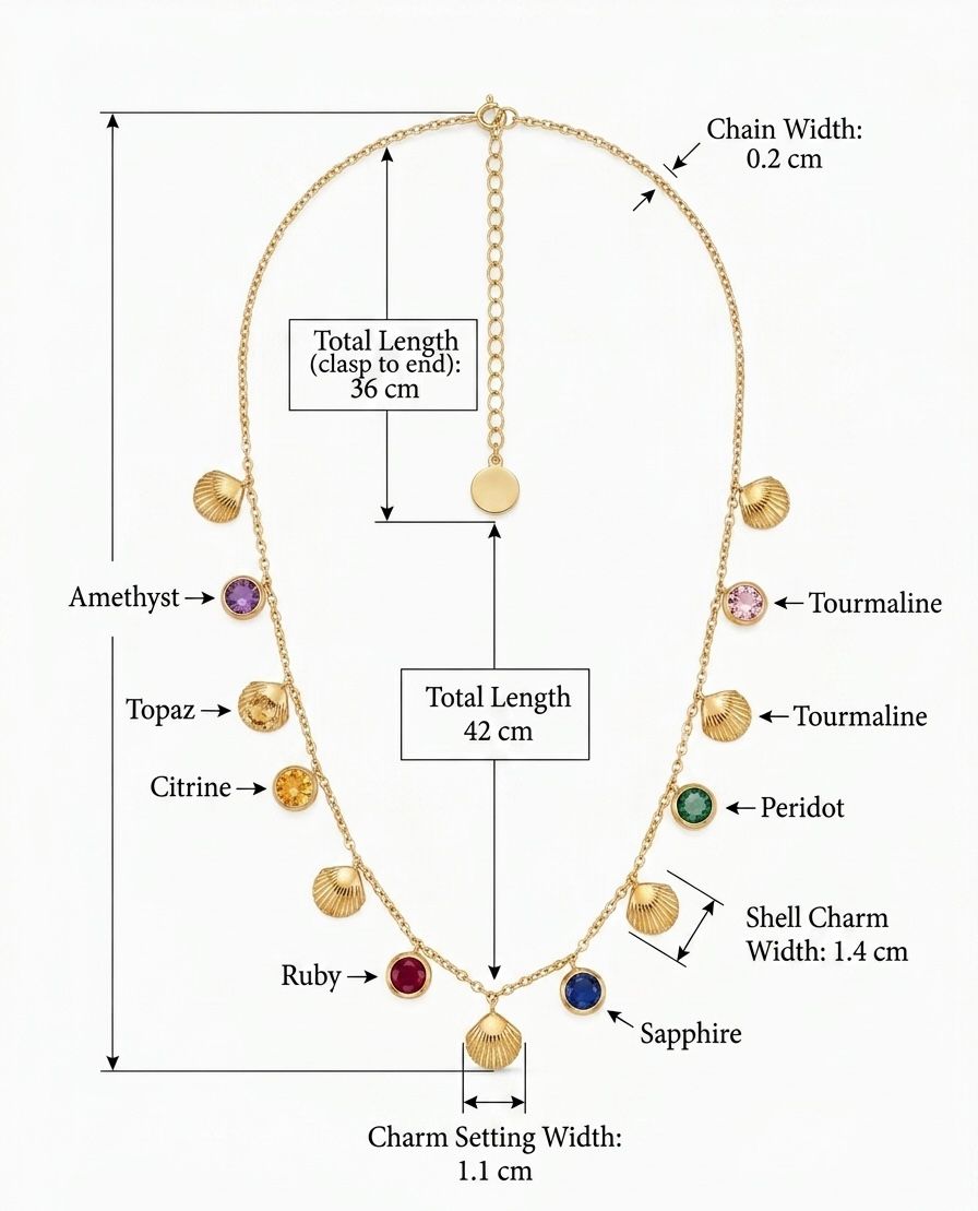 Ocean’s Palette Charm Necklace