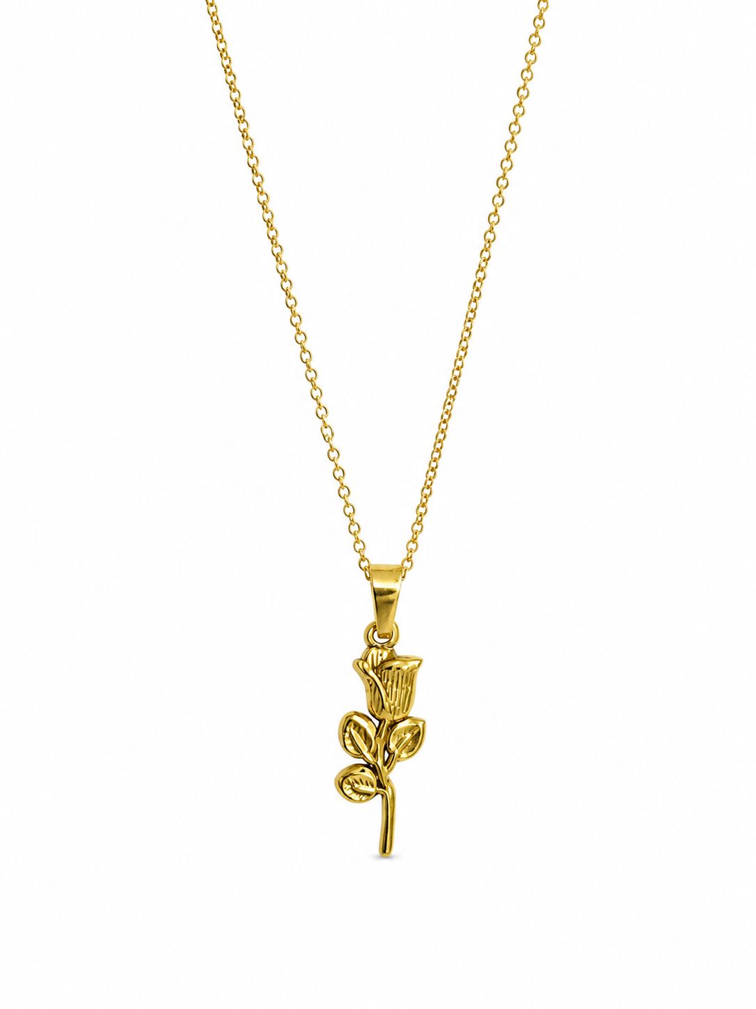 Rose Silhouette Pendant
