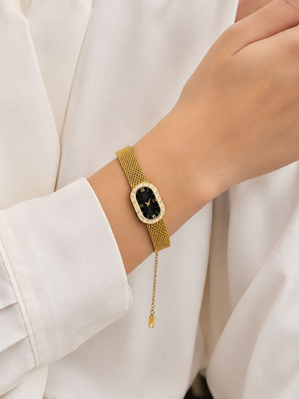 The Midnight Mesh Bracelet Watch