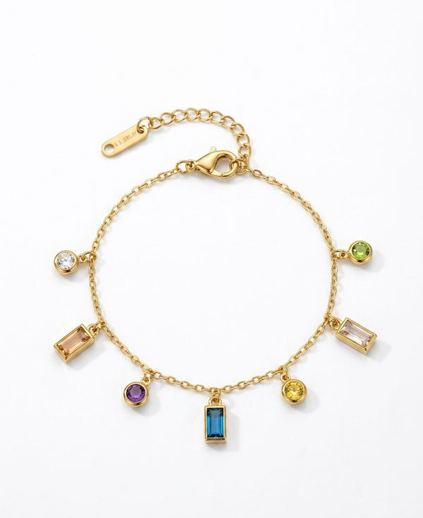Vibrant Prism Charm Bracelet