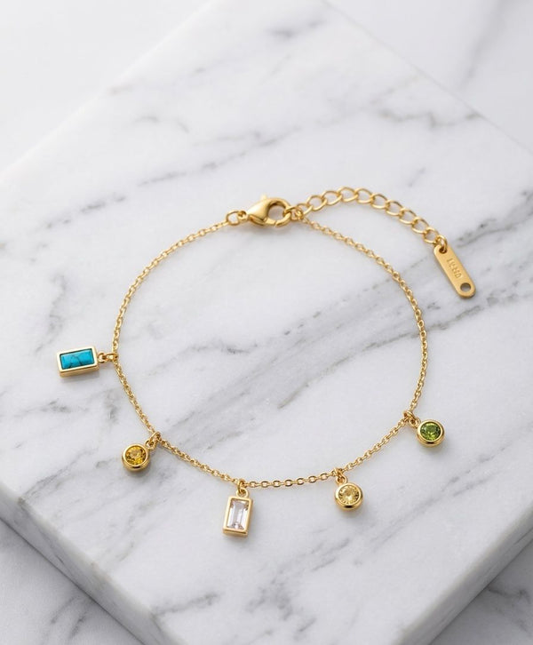 Vibrant Prism Charm Bracelet