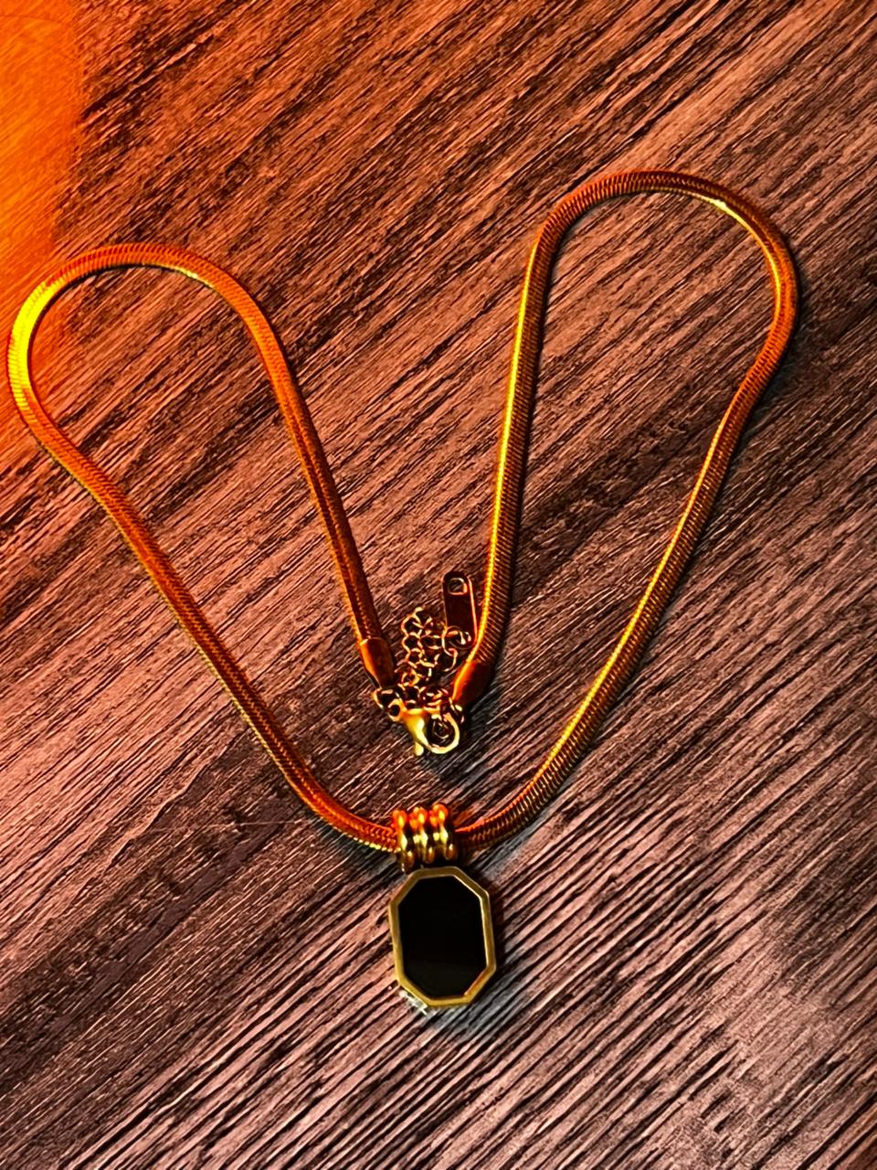 Midnight Geometric Necklace